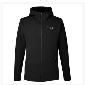 UA NWT Men’s Seeker Hooded Jacket Black 3XL